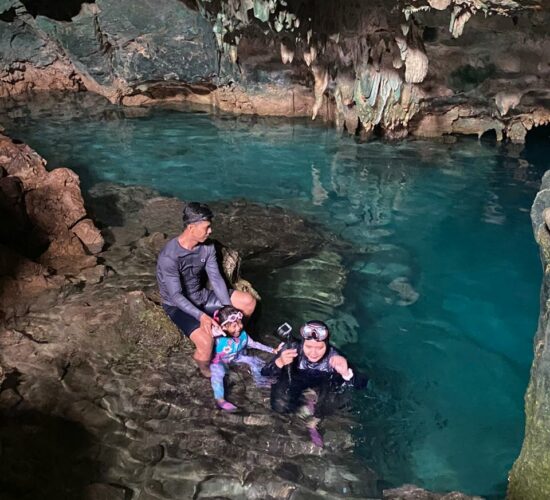 Enjoy the stunning moment in Rangko Cave