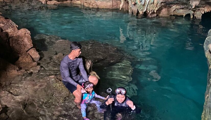 Enjoy the stunning moment in Rangko Cave
